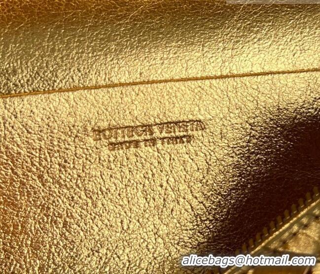 Buy Fashionable Bottega Veneta Intrecciato Leather Concert Pouch Mini bag 794258 Gold-Tone 2025
