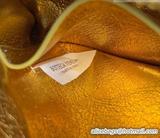 Buy Fashionable Bottega Veneta Intrecciato Leather Concert Pouch Mini bag 794258 Gold-Tone 2025