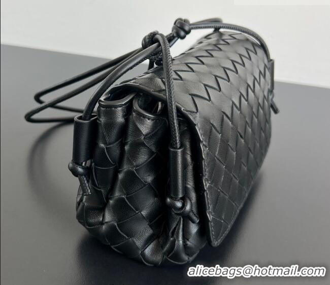 Top Grade Bottega Veneta Notturno Mini Bag in Intrecciato Leather 843893 Black 2026