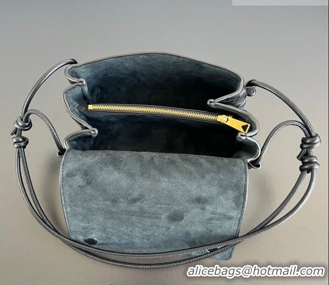 Top Grade Bottega Veneta Notturno Mini Bag in Intrecciato Leather 843893 Black 2026