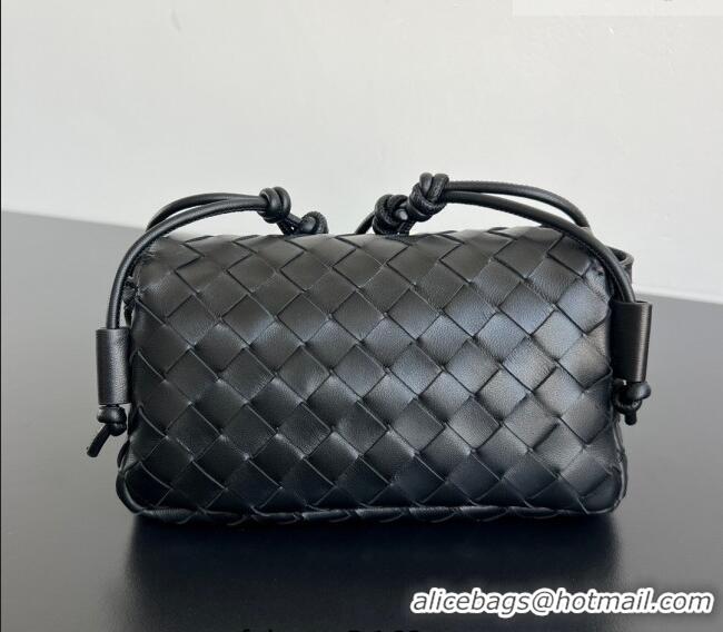 Top Grade Bottega Veneta Notturno Mini Bag in Intrecciato Leather 843893 Black 2026