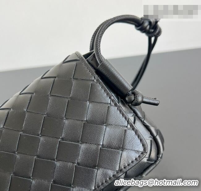 Top Grade Bottega Veneta Notturno Mini Bag in Intrecciato Leather 843893 Black 2026