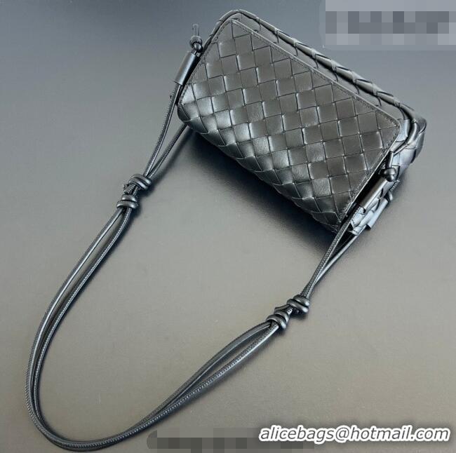 Top Grade Bottega Veneta Notturno Mini Bag in Intrecciato Leather 843893 Black 2026
