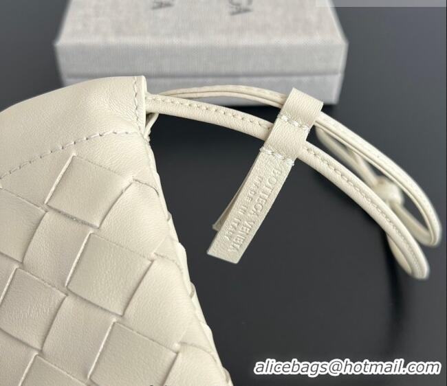 Top Quality Bottega Veneta Micro Dustbag in Intrecciato Leather 843903 Sea Salt 2026