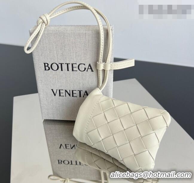 Top Quality Bottega Veneta Micro Dustbag in Intrecciato Leather 843903 Sea Salt 2026
