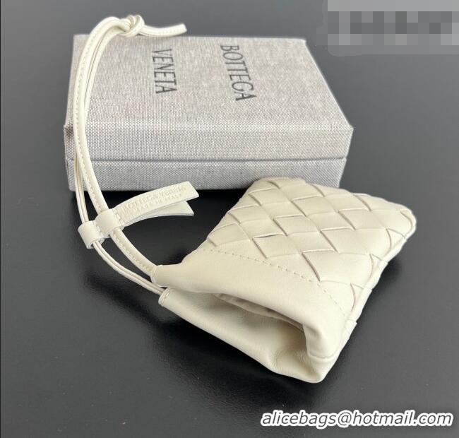 Top Quality Bottega Veneta Micro Dustbag in Intrecciato Leather 843903 Sea Salt 2026