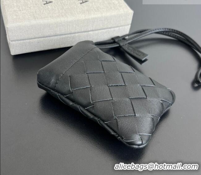 Super Quality Bottega Veneta Micro Dustbag in Intrecciato Leather 843903 Black 2026