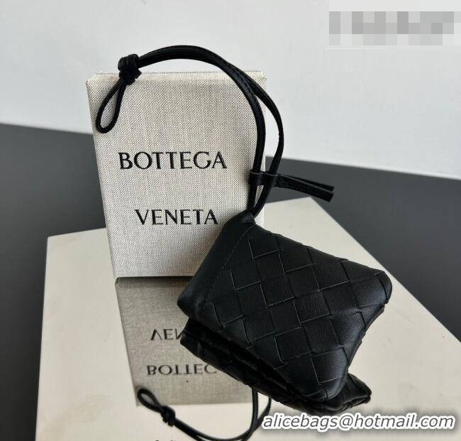 Super Quality Bottega Veneta Micro Dustbag in Intrecciato Leather 843903 Black 2026
