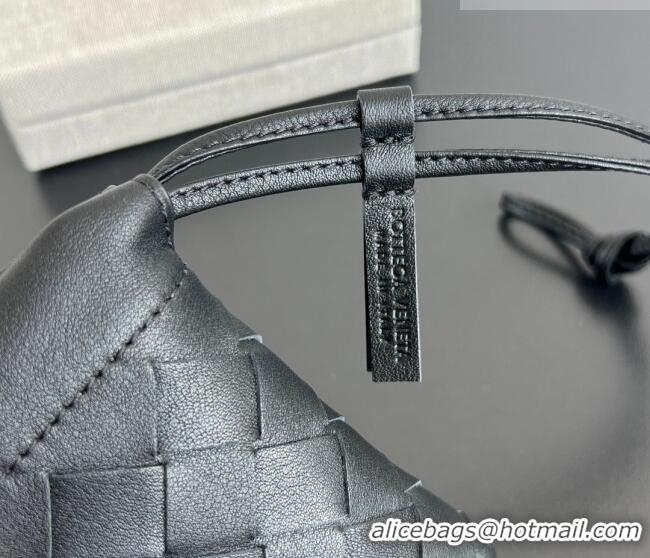 Super Quality Bottega Veneta Micro Dustbag in Intrecciato Leather 843903 Black 2026