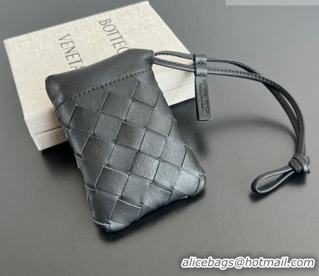 Super Quality Bottega Veneta Micro Dustbag in Intrecciato Leather 843903 Black 2026