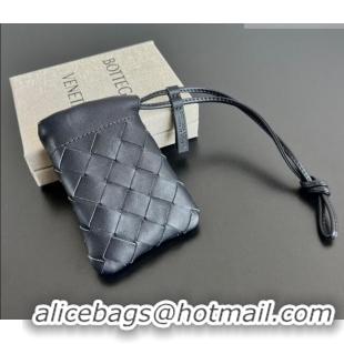 Best Quality Bottega Veneta Micro Dustbag in Intrecciato Leather 843903 Blue 2026