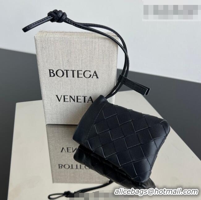 Best Quality Bottega Veneta Micro Dustbag in Intrecciato Leather 843903 Blue 2026