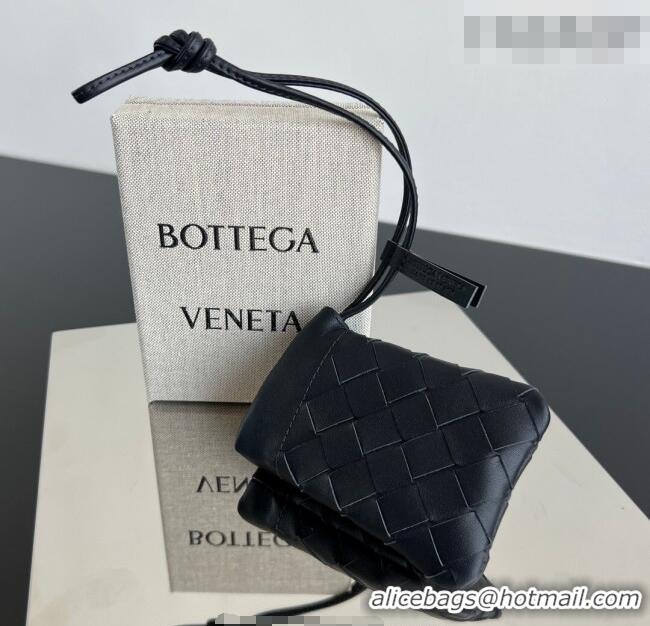 Best Quality Bottega Veneta Micro Dustbag in Intrecciato Leather 843903 Blue 2026