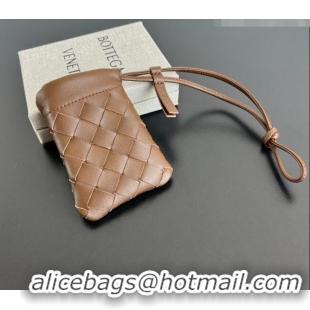 Buy Discount Bottega Veneta Micro Dustbag in Intrecciato Leather 843903 Brown 2026