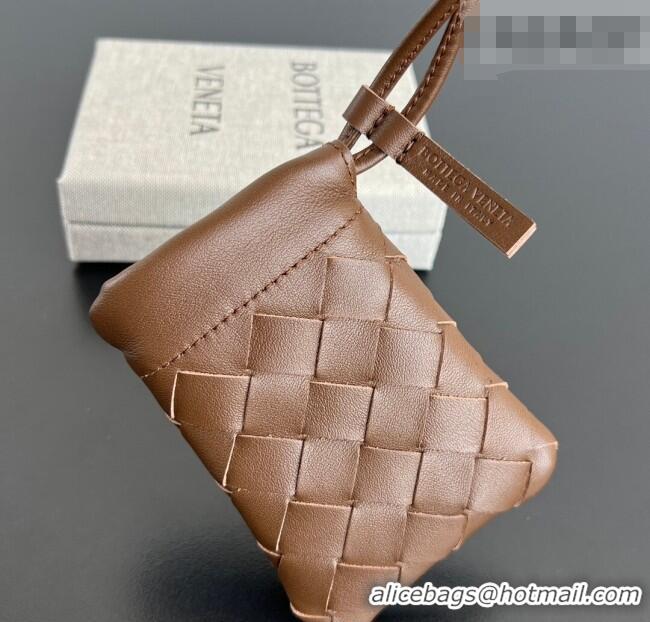 Buy Discount Bottega Veneta Micro Dustbag in Intrecciato Leather 843903 Brown 2026