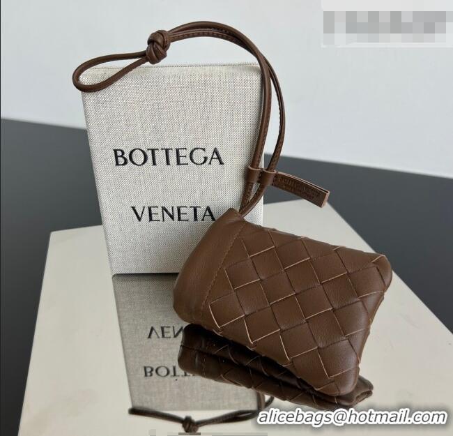 Buy Discount Bottega Veneta Micro Dustbag in Intrecciato Leather 843903 Brown 2026