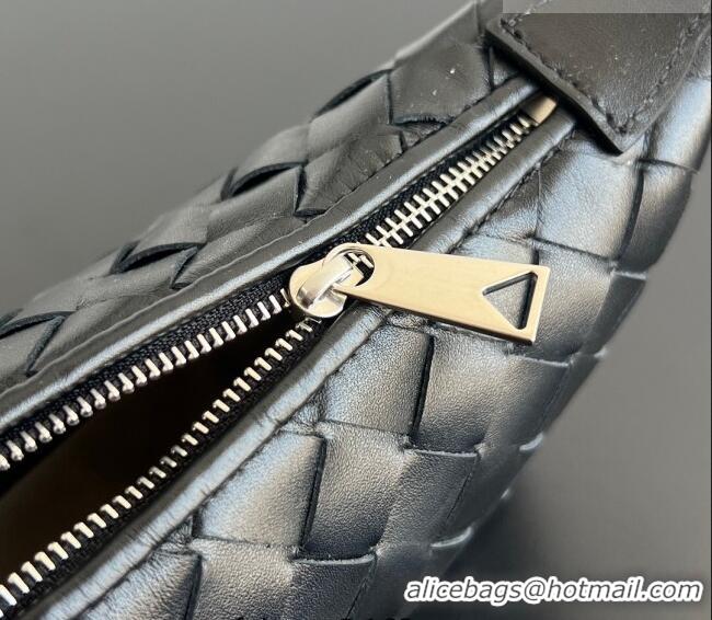 Super Quality Bottega Veneta Men's Traveler Phone Pouch Crossbody Bag in Intrecciato Leather 844018 Black 2026