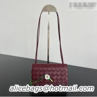 Buy Cheap Bottega Veneta Andiamo Daisy Pouch Mini Bag in Intrecciato Leather 838870 Barolo Red 2025