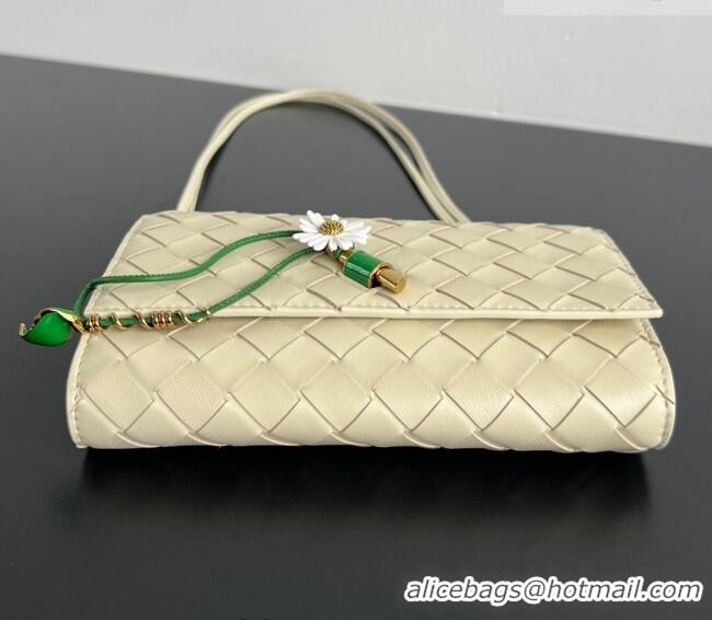 Promotional Bottega Veneta Andiamo Daisy Pouch Mini Bag in Intrecciato Leather 838870 Sea Salt 2025
