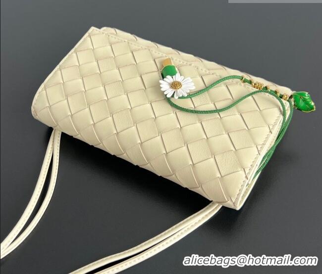 Promotional Bottega Veneta Andiamo Daisy Pouch Mini Bag in Intrecciato Leather 838870 Sea Salt 2025