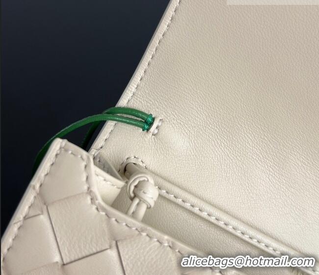 Promotional Bottega Veneta Andiamo Daisy Pouch Mini Bag in Intrecciato Leather 838870 Sea Salt 2025