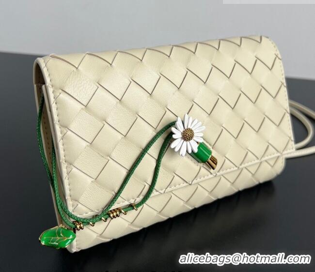 Promotional Bottega Veneta Andiamo Daisy Pouch Mini Bag in Intrecciato Leather 838870 Sea Salt 2025