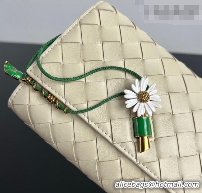 Promotional Bottega Veneta Andiamo Daisy Pouch Mini Bag in Intrecciato Leather 838870 Sea Salt 2025