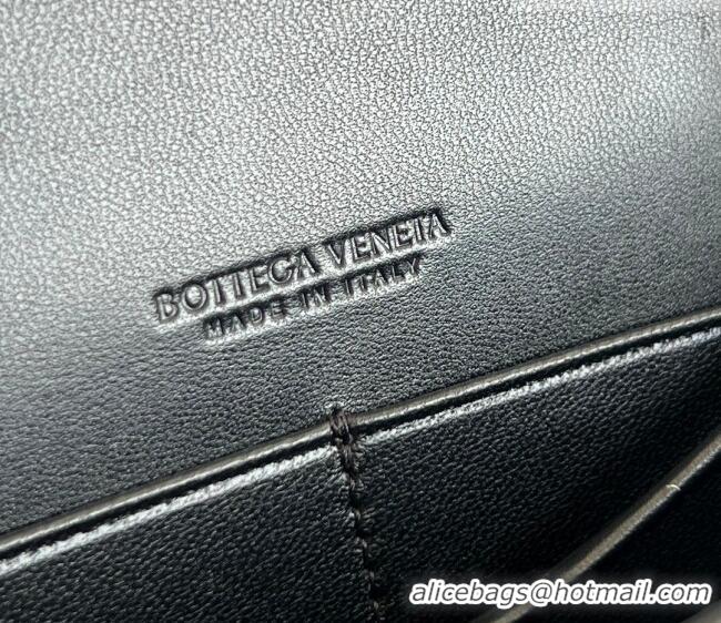 Well Crafted Bottega Veneta Andiamo Pouch on Strap Mini Bag in Intrecciato Leather 836940 Black 2026
