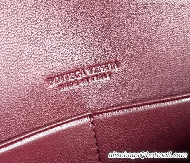 Top Quality Bottega Veneta Andiamo Pouch on Strap Mini Bag in Intrecciato Leather 836940 Barolo Red 2026