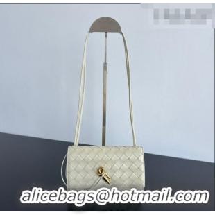 Discount Bottega Veneta Andiamo Pouch on Strap Mini Bag in Intrecciato Leather 836940 Sea Salt 2026