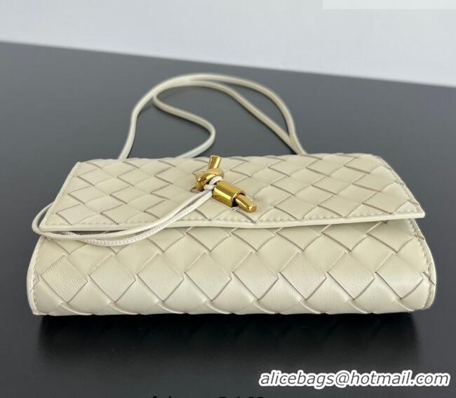 Discount Bottega Veneta Andiamo Pouch on Strap Mini Bag in Intrecciato Leather 836940 Sea Salt 2026