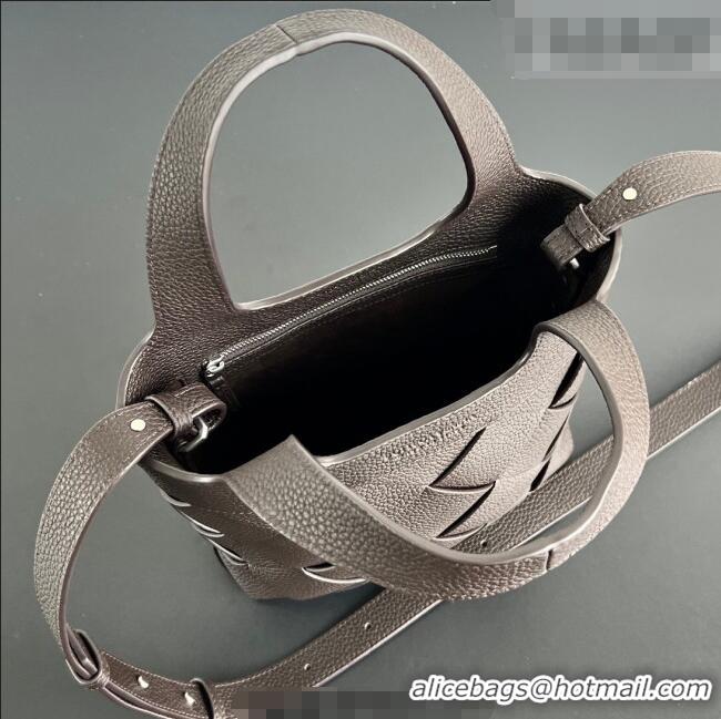 Luxury Discount Bottega Veneta Men's Small Diago Tote Bag in Grained Intrecciato Leather 837364 Fondant Brown 2026