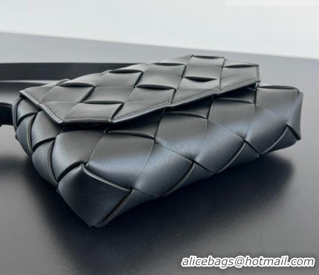 Luxury Discount Bottega Veneta Men's Diago Mini Bag in Smooth Intrecciato Leather 795637 Black 2026