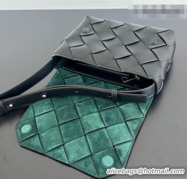 Luxury Discount Bottega Veneta Men's Diago Mini Bag in Smooth Intrecciato Leather 795637 Black 2026