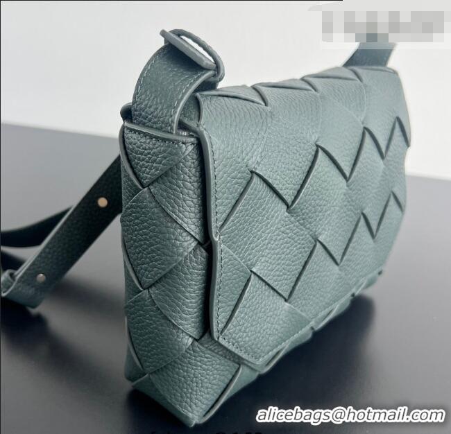 Best Quality Bottega Veneta Men's Diago Mini Bag in Grained Intrecciato Leather 795637 Dark Green 2026