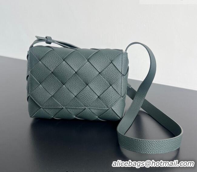 Best Quality Bottega Veneta Men's Diago Mini Bag in Grained Intrecciato Leather 795637 Dark Green 2026