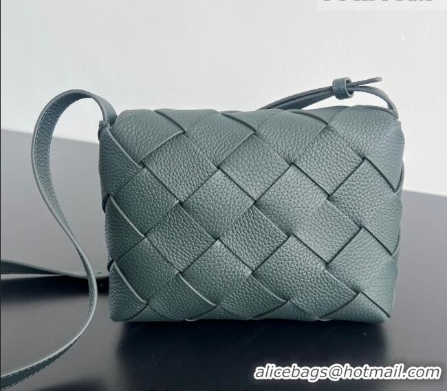 Best Quality Bottega Veneta Men's Diago Mini Bag in Grained Intrecciato Leather 795637 Dark Green 2026