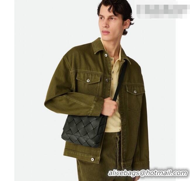 Best Quality Bottega Veneta Men's Diago Mini Bag in Grained Intrecciato Leather 795637 Dark Green 2026