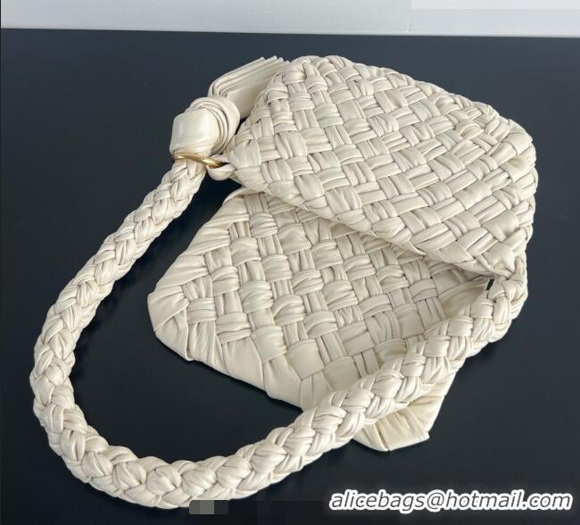 Well Crafted Bottega Veneta Kalimero Città Shoulder bag with Knot Bone 785797 White 2026