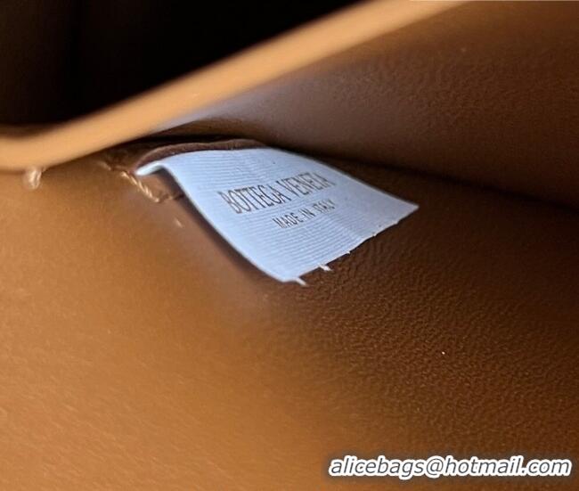 Top Quality Bottega Veneta Intrecciato Suede Concert Pouch Mini bag 794258 Amber Brown 2025