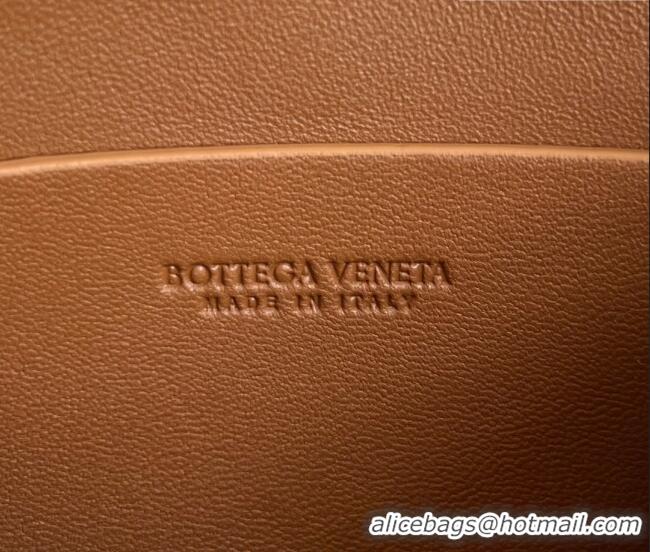 Top Quality Bottega Veneta Intrecciato Suede Concert Pouch Mini bag 794258 Amber Brown 2025