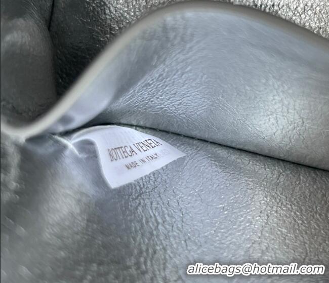 Grade Design Bottega Veneta Intrecciato Leather Concert Pouch Mini bag 794258 Silver/Green 2025