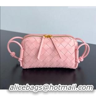 Super Quality Bottega Veneta Intrecciato Leather Concert Pouch Mini bag 794258 Rose Pink 2025