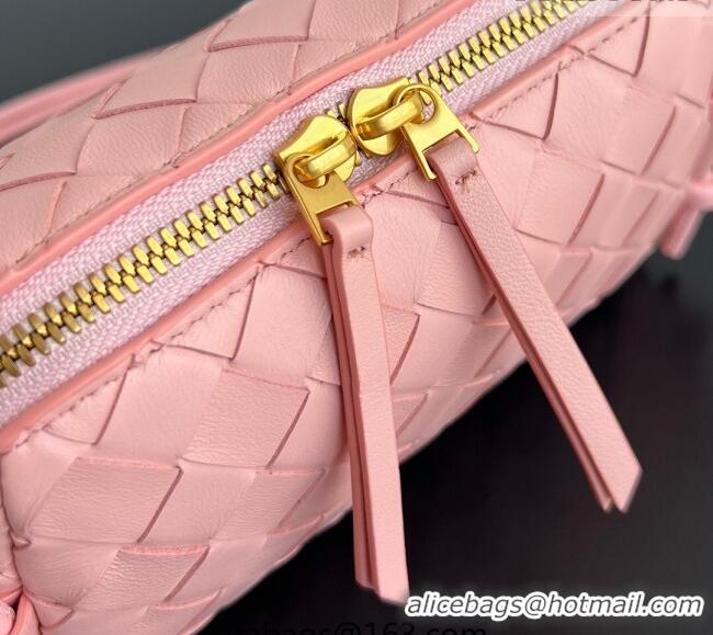 Super Quality Bottega Veneta Intrecciato Leather Concert Pouch Mini bag 794258 Rose Pink 2025