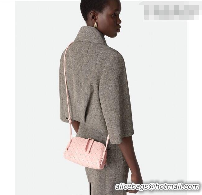 Super Quality Bottega Veneta Intrecciato Leather Concert Pouch Mini bag 794258 Rose Pink 2025