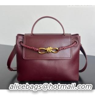 Top Quality Bottega Veneta Small Ciao Ciao Top Handle Bag in Calf Leather 835835 Barolo Red 2025