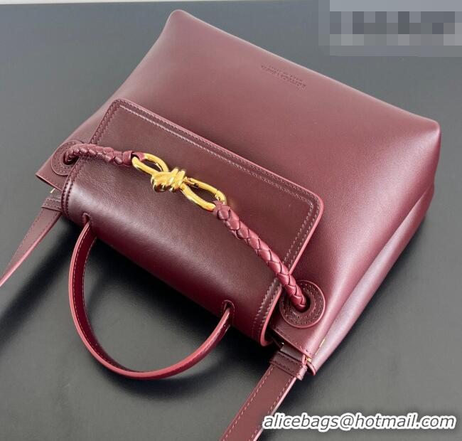 Top Quality Bottega Veneta Small Ciao Ciao Top Handle Bag in Calf Leather 835835 Barolo Red 2025