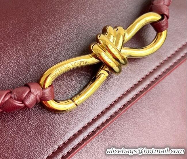 Top Quality Bottega Veneta Small Ciao Ciao Top Handle Bag in Calf Leather 835835 Barolo Red 2025