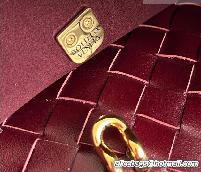 Top Quality Bottega Veneta Small Ciao Ciao Top Handle Bag in Calf Leather 835835 Barolo Red 2025