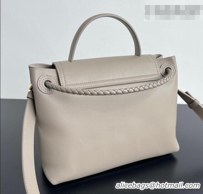 Good Taste Bottega Veneta Small Ciao Ciao Top Handle Bag in Calf Leather 835835 Limestone Grey 2025